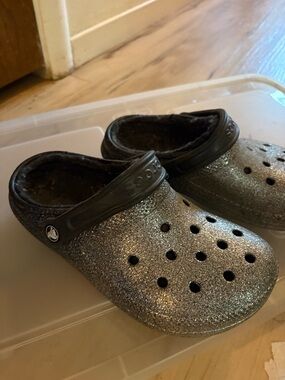 Women’s Glitter Slip-On Clogs black - Silver